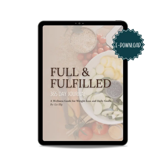 Full & Fulfilled Starch Solution 365-Day Journal fullandfulfilled 50 50 plate 50/50 bowl starch solution McDougall Program 5050 diet wfpb vegan plant based E-Download fullandfulfilled
